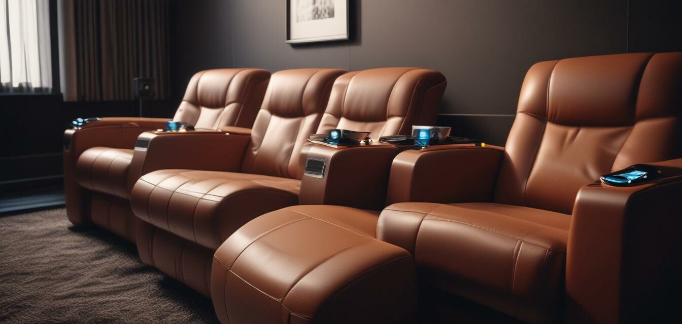 Luxury home cinema seating features