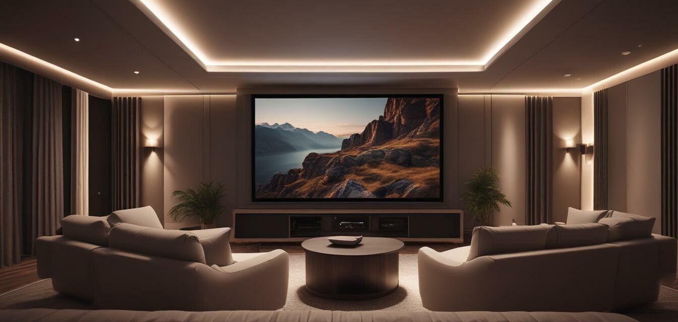 Luxury home cinema setup