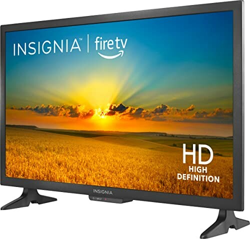 Insignia Fire TV displaying sunset scene