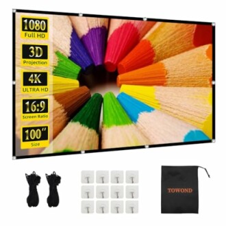 TOWOND 100 Inch Projection Screen